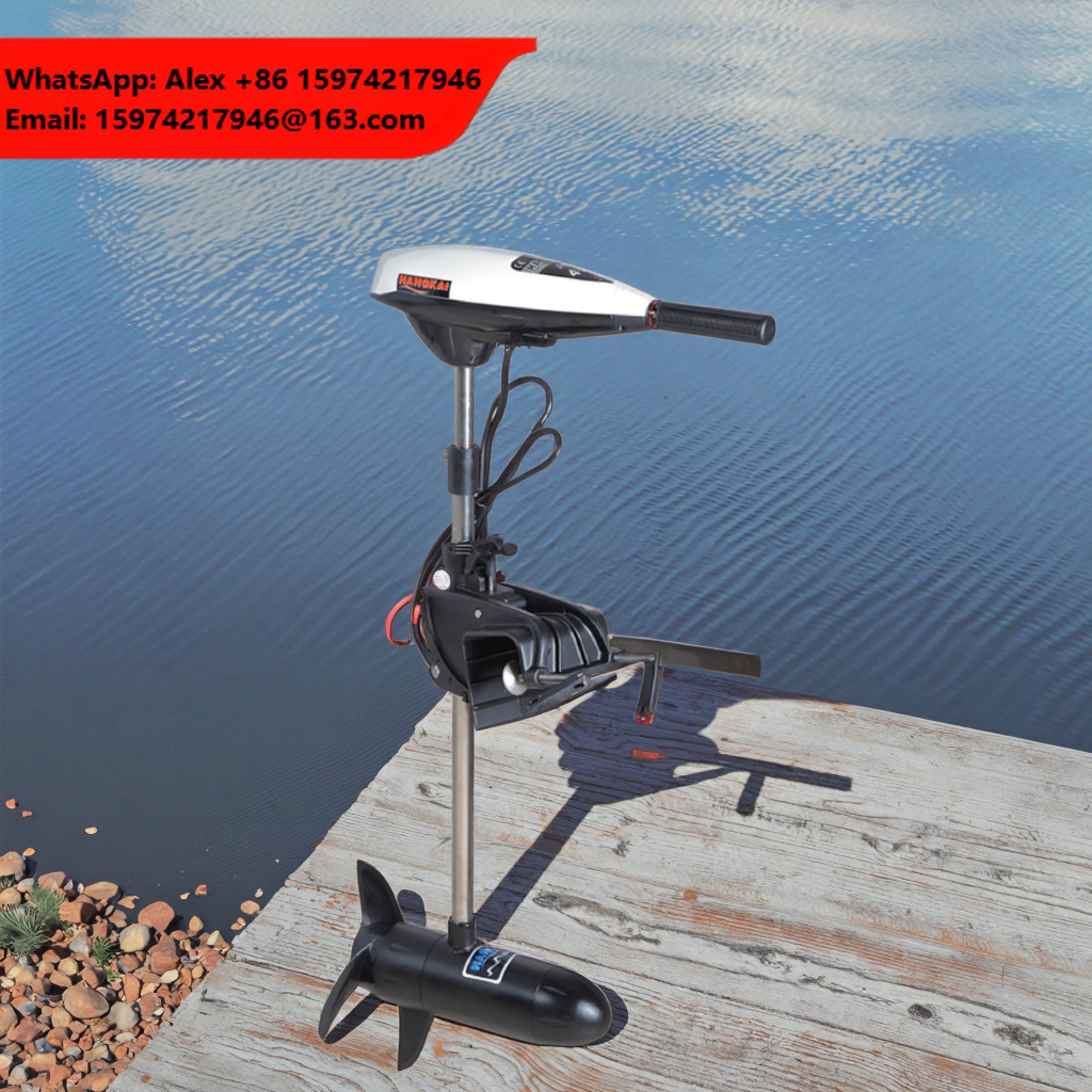 Fishing Kayak Trolling Motor - Leistungsstarker 12V 65LB Schub-Elektro-Trollingmotor für Kajaks,