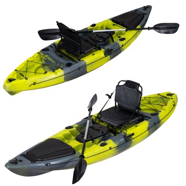 Fishing Kayak Pedal Drive - 2,9 Meter Kunststoff-Kajak Angelkajak Boot mit