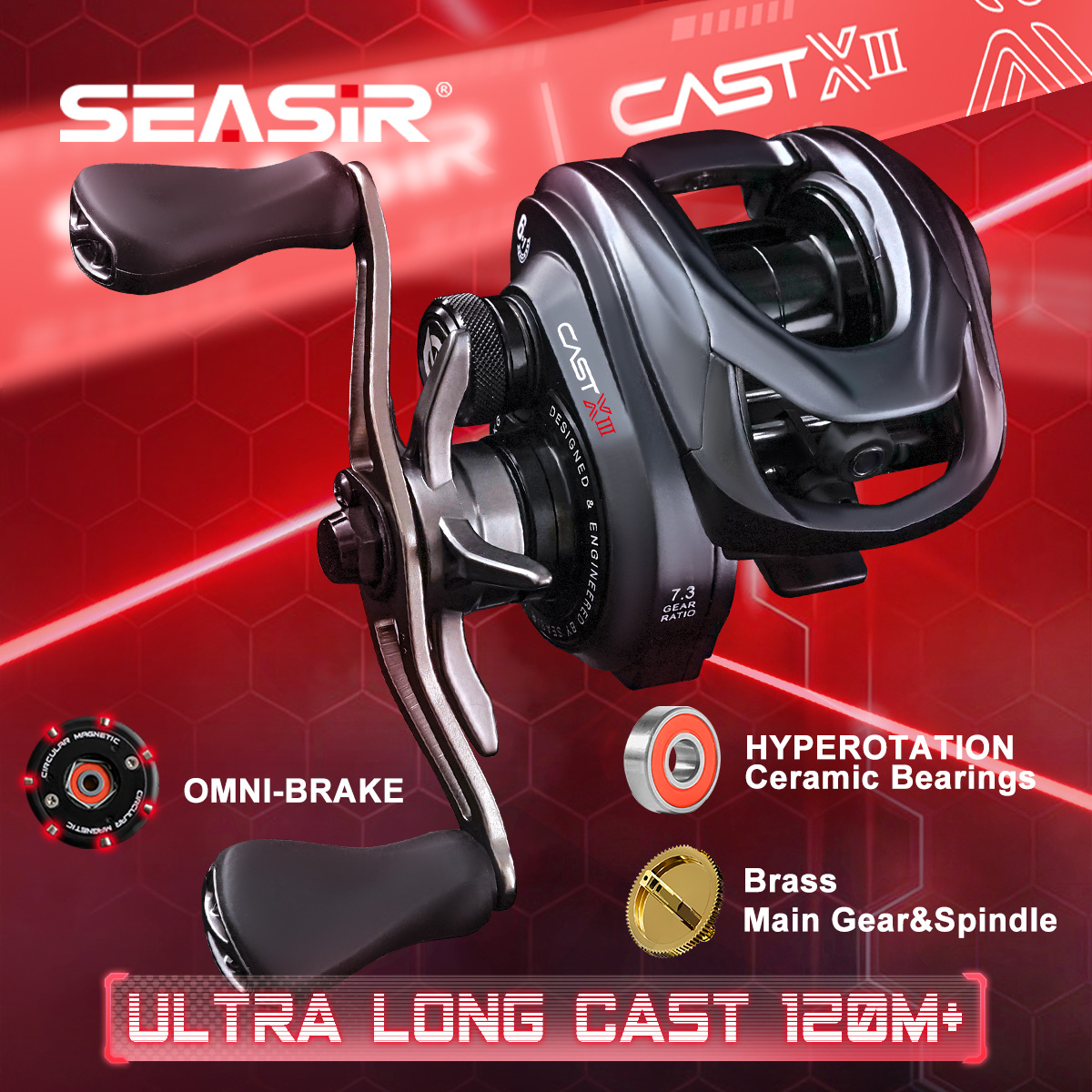 SEASIR CAST-X3 Baitcasting-Rol – Abu Garcia Reel Max Bewertung und Preis